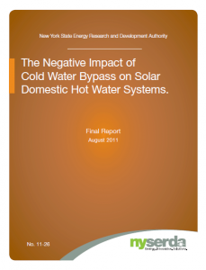 The Negative Impact of Cold Water Bypass on Solar Domestic Hot Water Systems