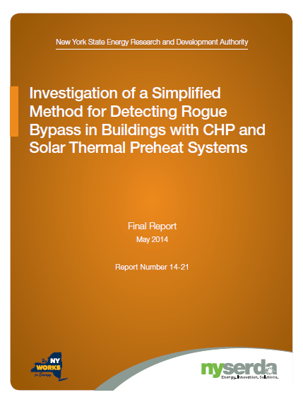 Investigation of a Simplified Method for Detecting Rogue Bypass in Buildings with CHP and Solar Thermal Preheat Systems