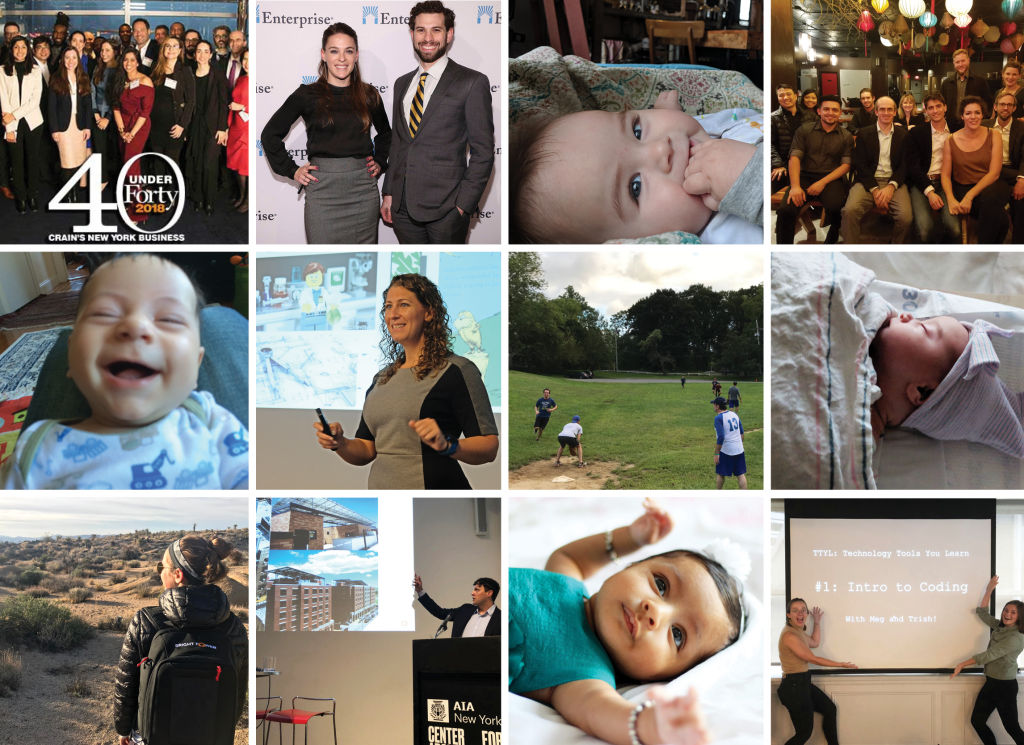 collage of employee images