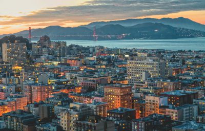 dusk view of San Francisco skyline